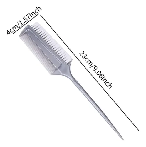 Peine Iluminador Smoothing Brush Tail Peine 3 En 1, Color Gr