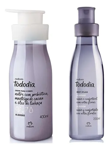 Kit Natura Tododia Algodón Hidratante 400ml + Body Splash 200ml