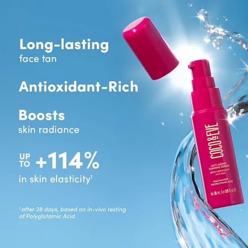 Coco & Eve Serum Bronceador Antiedad – Bronceador Facial Con