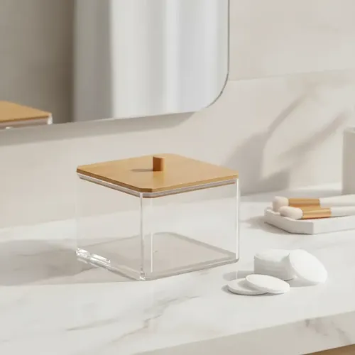 Dispenser Organizador Discos Pads Algodon Maquillaje Pettish