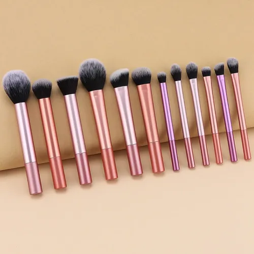 P/j Set 12 Brochas De Maquillaje Profesional Para Rostro Y