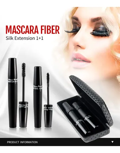 Set Rímel De Fibra 3d Negro + Funda Protectora Para Gafas