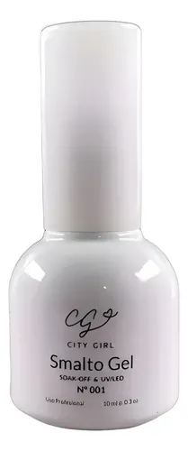 City Girl 10ml Soak-off Colores Gel Uv Led X1 Un. Color Elec Blanco
