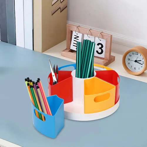 Organizadores Giratorios De 360 Grados Pen Pot Makeup Brush