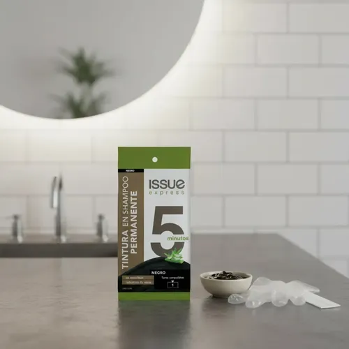 ISSUE EXPRESS 5MIN TINTURA EN SHAMPOO COLOR NEGRO X 1 UNIDAD