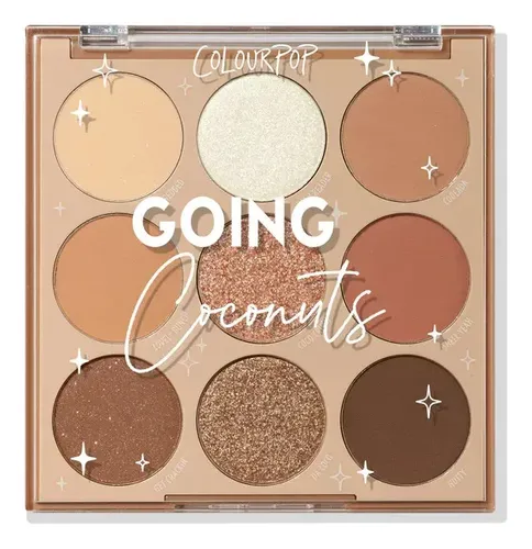 Paleta de Sombras ColourPop Going Coconuts 9 Tonos Mate
