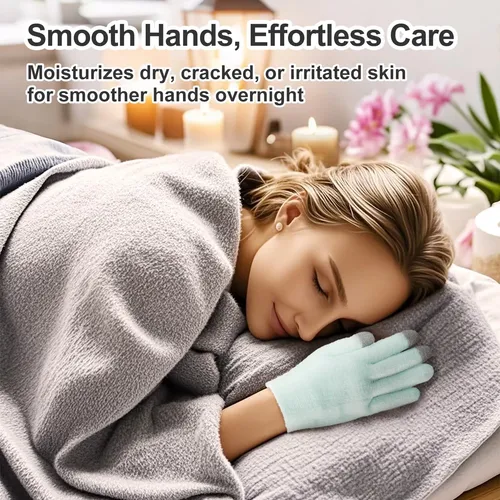 Guantes Hidratantes Silicona Verdes Con Vitamina E Y Jojoba