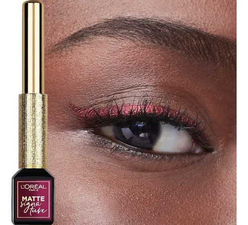 Lápiz Delineador Líquido Mate Burgundy De Loréal