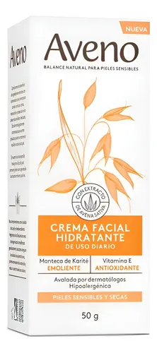 Crema De Limpieza Hidratante Facial Aveno 50gr