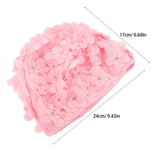 Waterproof Flower Swim Cap For Women With Comfortable Fit
