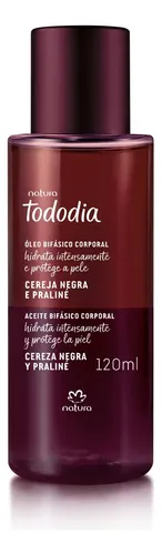 Aceite Corporal Bifásico Natura Tododia Cereza Negra Y Praliné