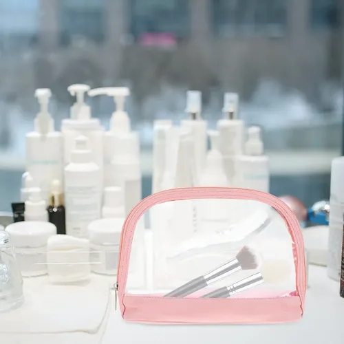 Neceser De Maquillaje Pequeño Transparente Para Mujer