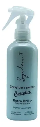 Spray Para Peinar System 3 Extra Brillo Cutiplus X 200 Ml