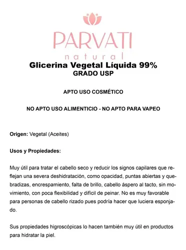 Glicerina Líquida Vegetal X 5 Kilo (usp) Nuevo Envase Duro!