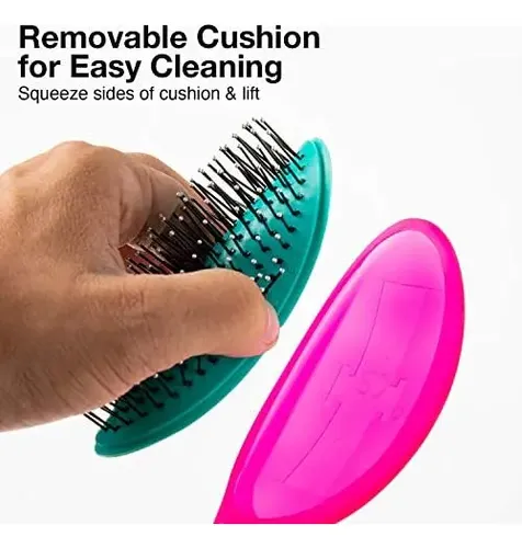 Olivia Garden Og Brush Detangler, Cojín Extraíble, Abraza El Rosa.