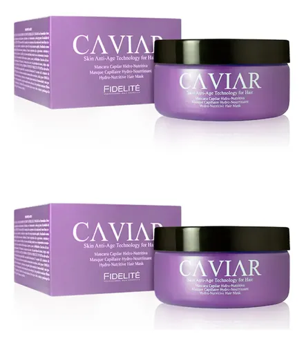 Mascara Hidro-nutritiva Caviar Fidelite 250ml X 2 Unidades