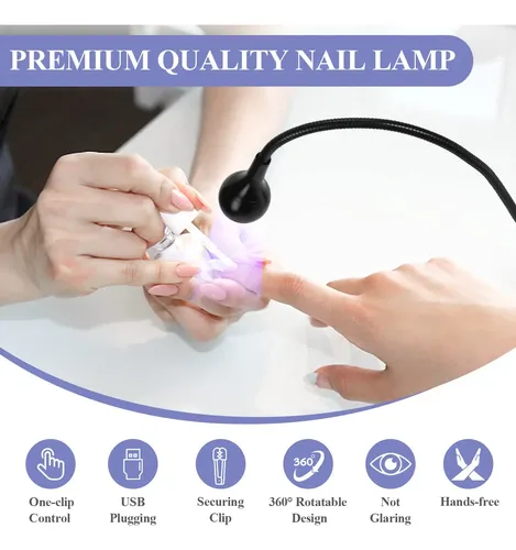 Lámpara Uv Led Saviland Mini Para Uñas Con Clip Ajustable
