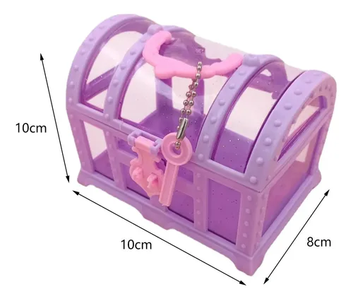 Caja De Cosméticos Grande Para Niñas, Organizador Violeta