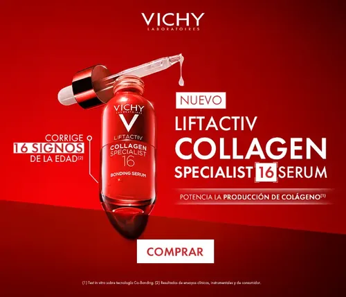 Vichy Serum colágeno Liftactiv Collagen Specialist 16 Bonding X30ml Momento de aplicación Día/Noche Tipo de piel Todo tipo de piel
