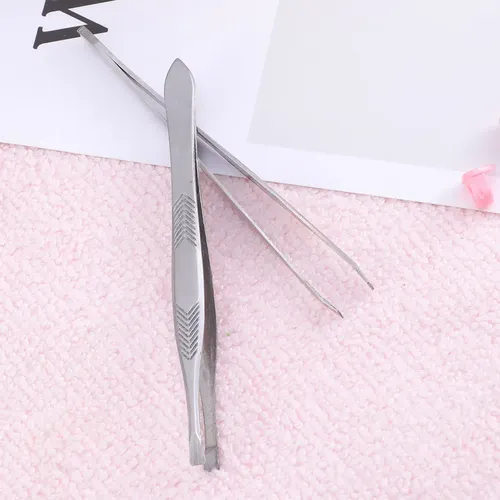 Sw Pinzas Biseladas De Acero Inoxidable Para Cejas (6