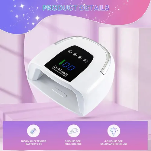 Lámpara Uv/led De Uñas 200w Be Enle S20 Max Inalámbrica
