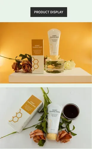 Aj 1×máscara Desgarradora Miel, Máscara Exfoliante, Piel