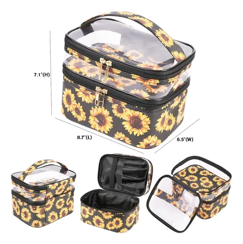 Bolsa De Maquillaje Fitini, Funda De Viaje Para Cosméticos D