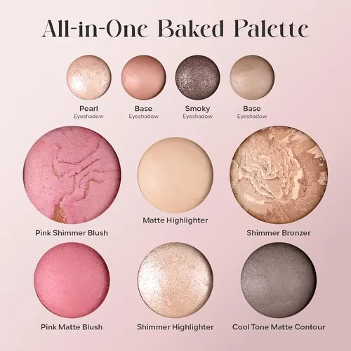 Paleta De Maquillaje The Best Of The Baked De 10 Colores, Ta