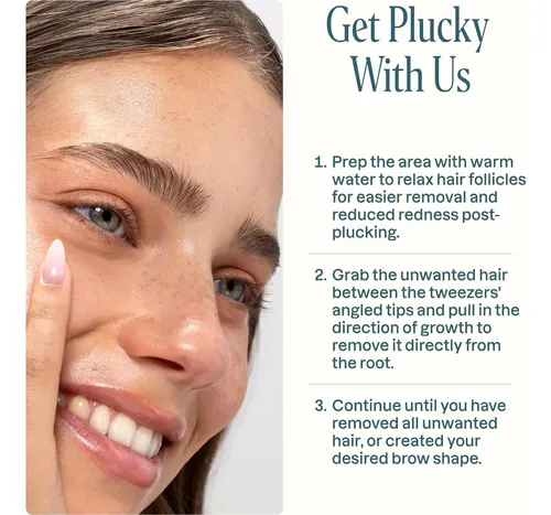 Pinzas De Cejas Profesionales Acero Inoxidable Cliganic 1