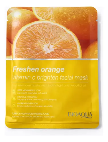 Mascarilla Facial Bioaqua Vitamina C E Beauty 12g X3u