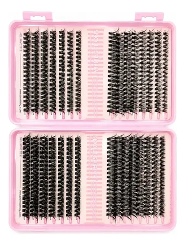 Kit Extensiones Pestañas Pegamento Salon Pro + 5 Anillos Negro C