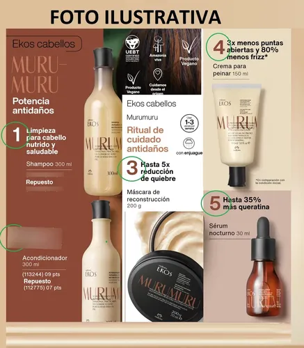 Serum Capilar Nutritivo Nocturno Murumuru Ekos Natura Vegano