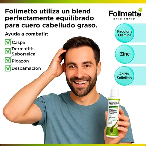 Shampoo Cuero Cabelludo Graso Caspa Dermatitis Seborreica