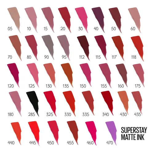Lápiz labial Maybelline Super Stay Matte Ink Long Lasting Color 520 Champion