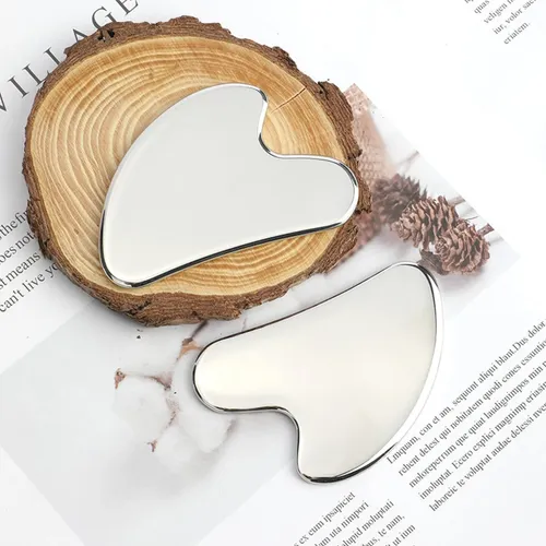 Herramientas Faciales Gua Sha Telkeen De Acero Inoxidable An