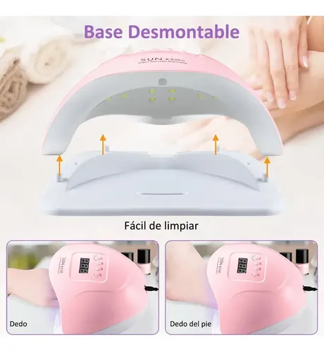Profesional Lampara De Uñas Uv Secador Uñas Led Con Pantalla