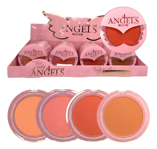 Blush En Polvo Compacto 4 Angels Rubor Make Up Tonos