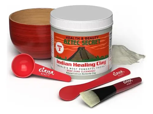 Mascarilla Arcilla India Esencial Aztec Secret Kit Natural