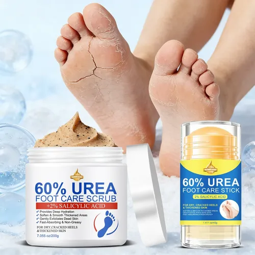 Pack Cuidado Pies Urea 60% Exfoliante Y Bálsamo X2 Aloe Vera