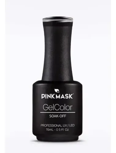 Pink Mask Esmalte Semipermanente Gel Color X 15ml/.5floz Color Back in black