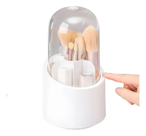 Soporte Organizador De Brochas Giratorio Maquillaje Pinceles