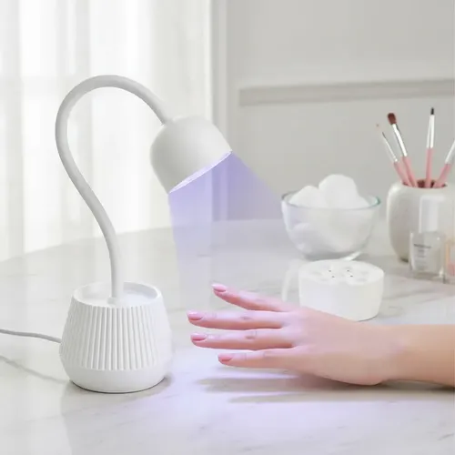 Lámpara Inalámbrica Uv Led 18w Dehuka Flor Blanco Manicura Profesional