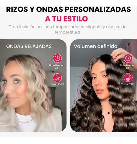 Waflera Cabello Ferro Tenaza Tymo Rovy Ondas Aij2