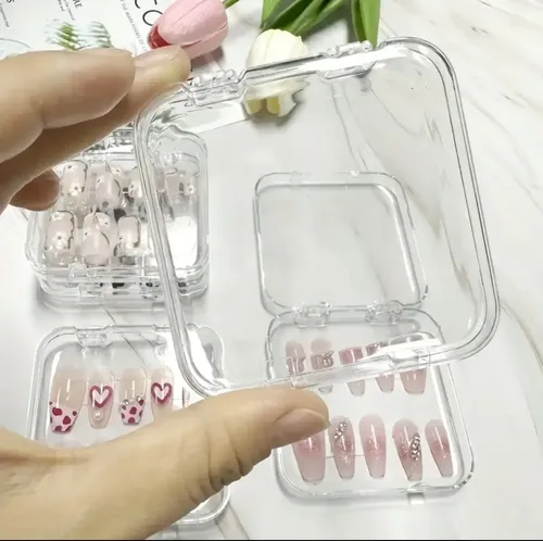 Estuche Acrílico P/ Almacenar Press On Nails Uñas Postizas