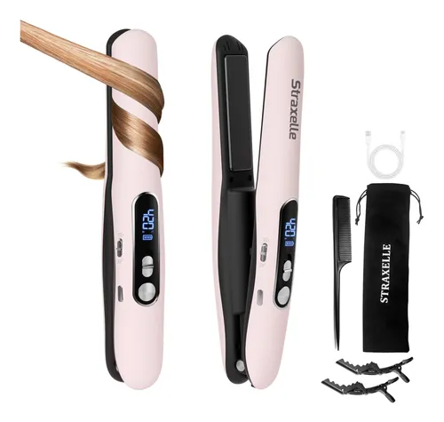 Plancha Y Rizador De Cabello Inalámbrico Mini Straxelle 5000
