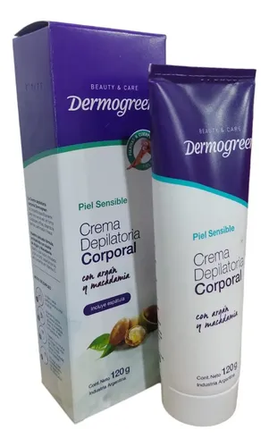 Crema Depilatoria Dermogreen Cuerpo 120ml Con Espatula