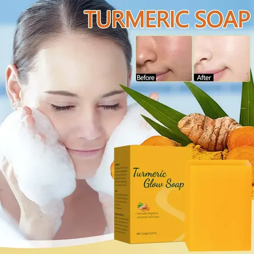 Jabón Facial Y Corporal Limón Cúrcuma 100g Blanqueador