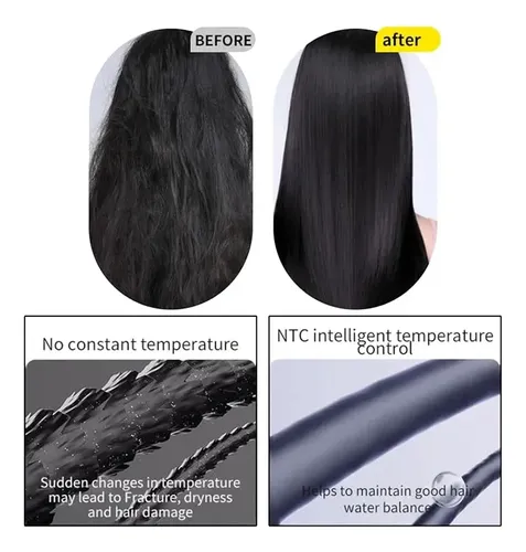 Plancha De Pelo Portátil Recargable Inalámbrica 2 En 1.5