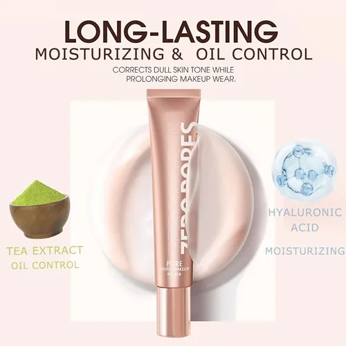 Caizhuang Imprimador Facial Mate Vegano De Larga Duración,