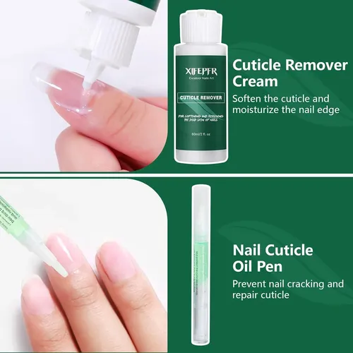 Kit De Cuidado De Cutícula 6 En 1 Diulit Con Aceite Para